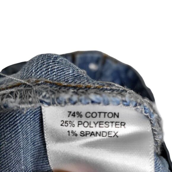 Chelsea & Violet High Waisted Wide Leg Button Fly Crop Jean Size 28 - Picture 9 of 10